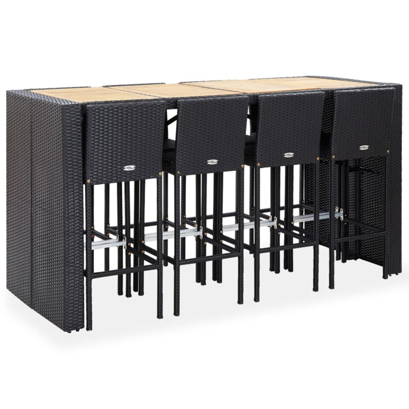 Pipperidge Rectangular 8 - Person Dining Set with Cushions, Gray
