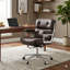 Chaise de bureau en cuir véritable-106721985