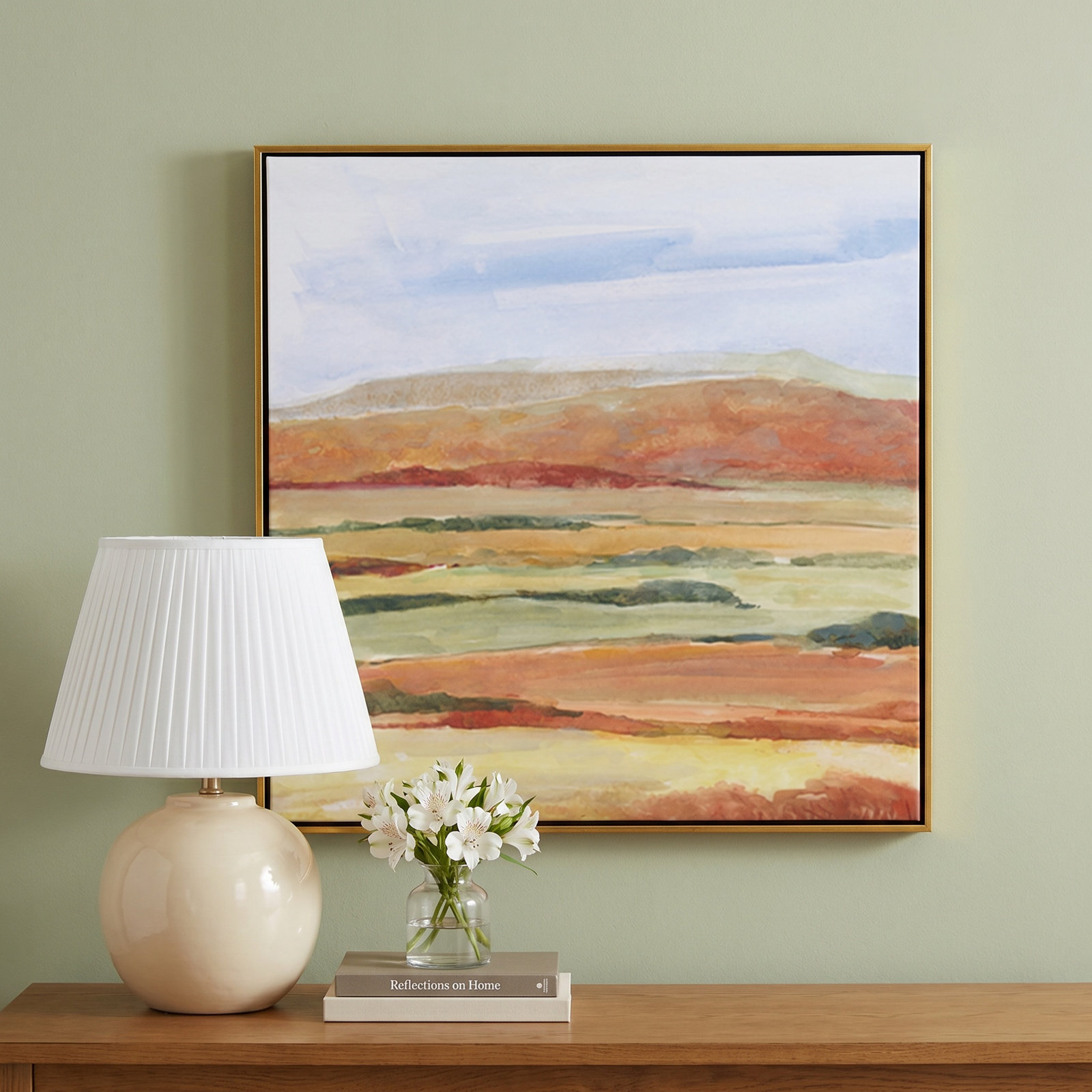 Sedona Magic Print by Sally Swatland, 31.5" H x 31.5" W x 2" D, Gold