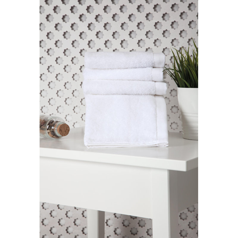 Zimmerman Midweight Washcloth, White