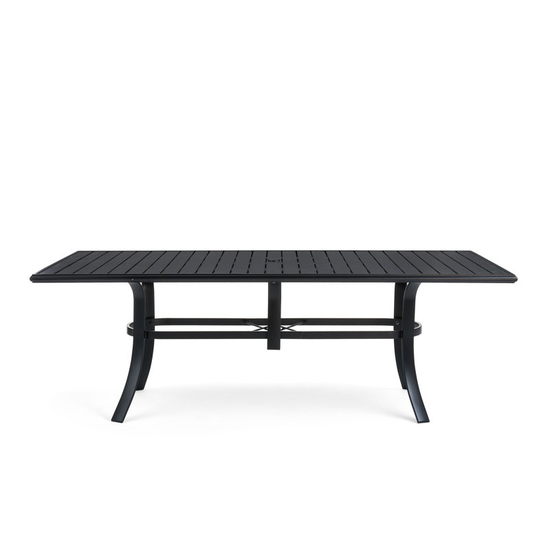 Aluminum Dining Table, 28.5" H x 85" W x 42" D, Night