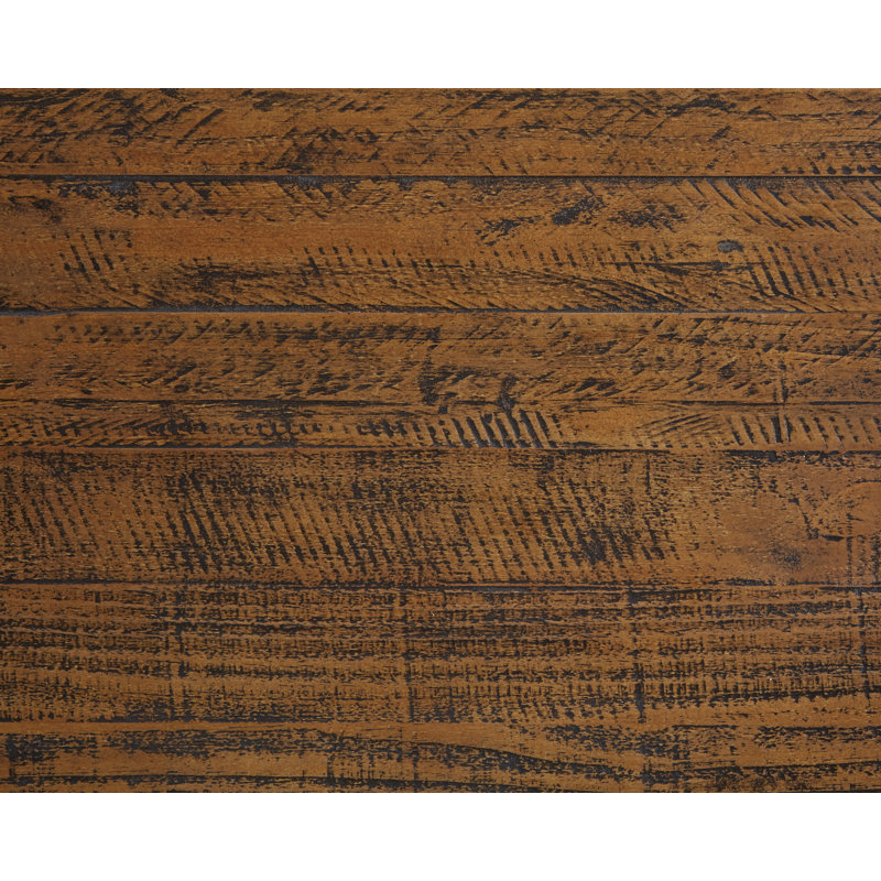 Table de chevet en bois massif Upson, Brun provincial
