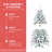 5FT Flocked Christmas Tree with Pine Cones