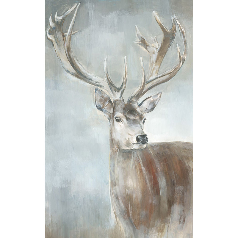 Stag Study II Painting by Jacob Lincoln, Image Brush Gel