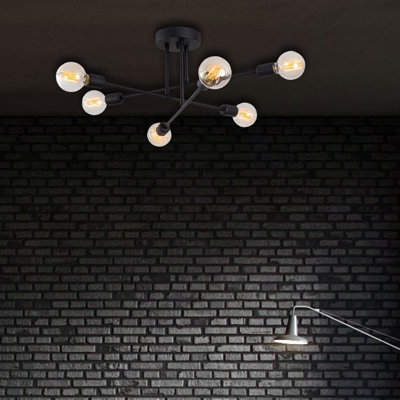 Aasmin 6 - Light Sputnik Modern Linear Chandelier