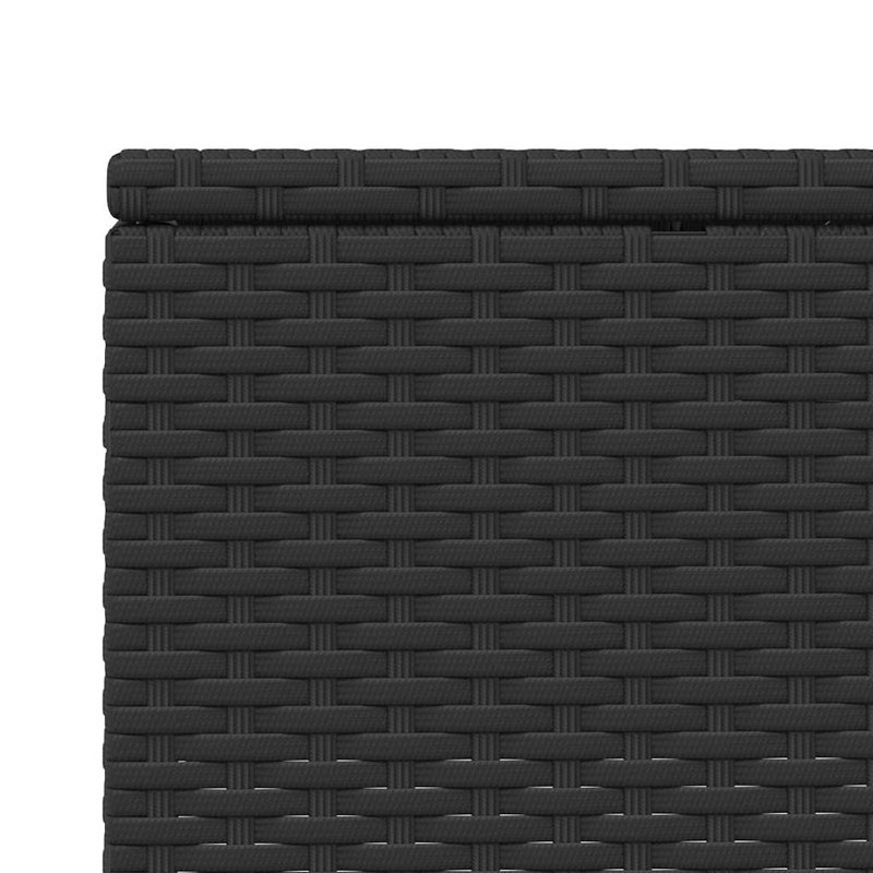 Sunbed With Floating Cushion Gray Poly Rattan, Turquoise, Black