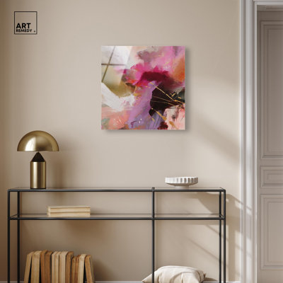Passionate Outburst II Acrylic Print Pink Wall Decor by Art Remedy, Ready to Hang, 24 x 24