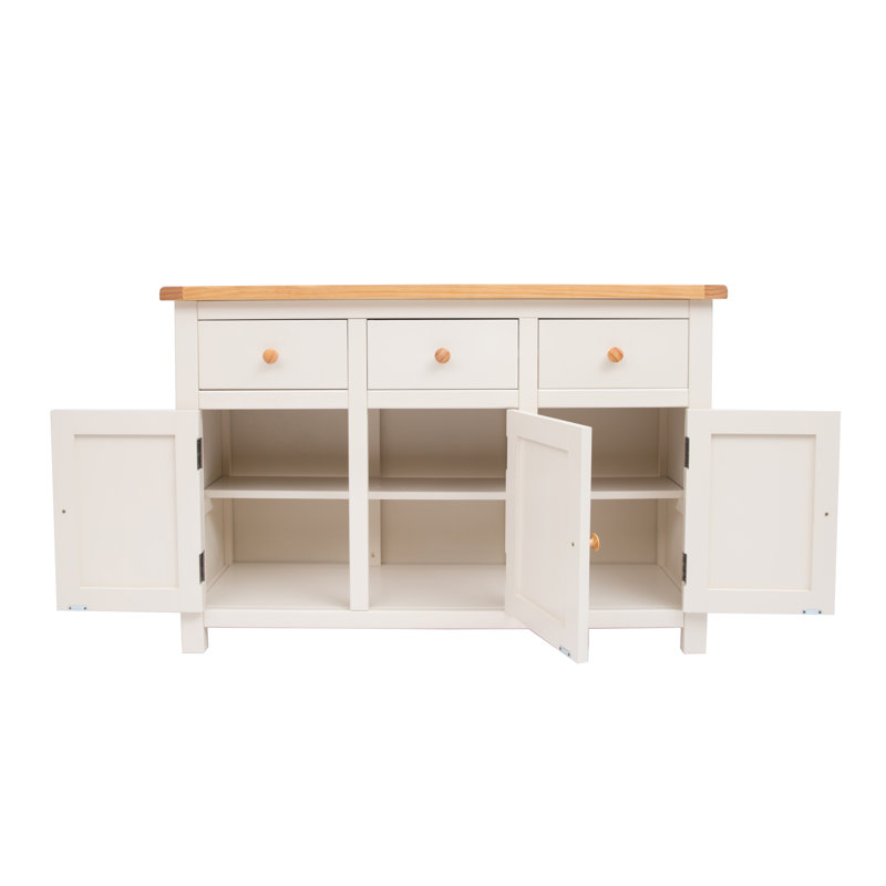 Nellis 120cm Sideboard, Brown/White