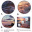 Beachside Sunset Horizon V - Rose, décoration murale multipanel