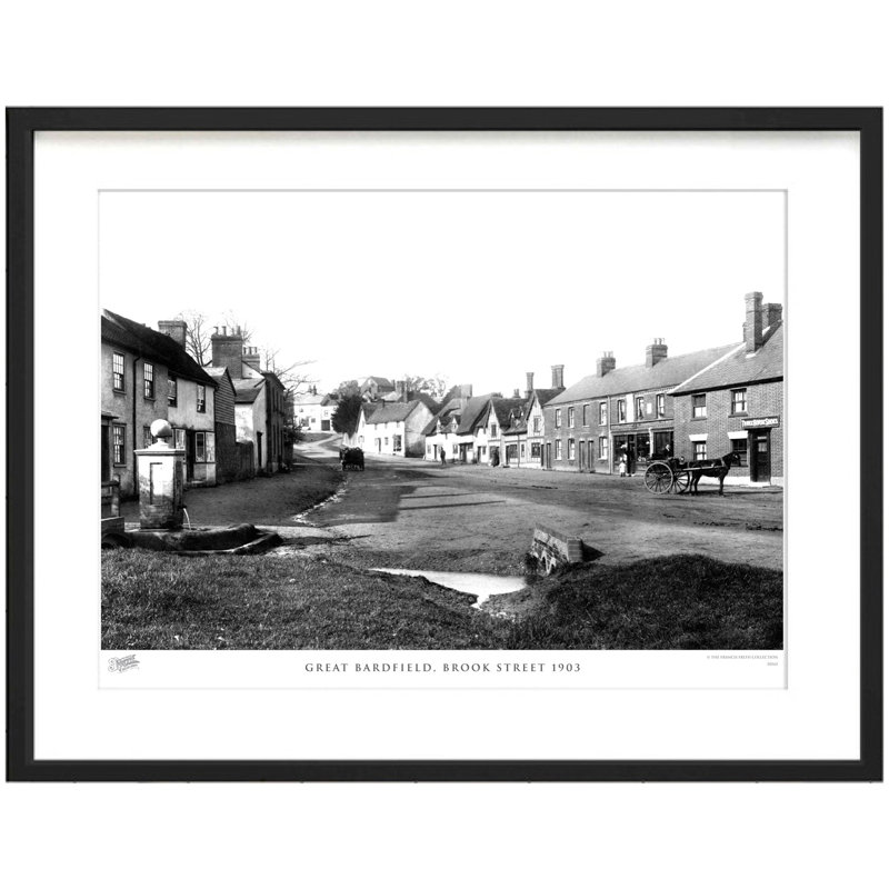 Great Bardfield, Brook Street 1903 by Francis Frith - Single Picture Frame Print, 28cm H x 36cm W x 2.3cm D
