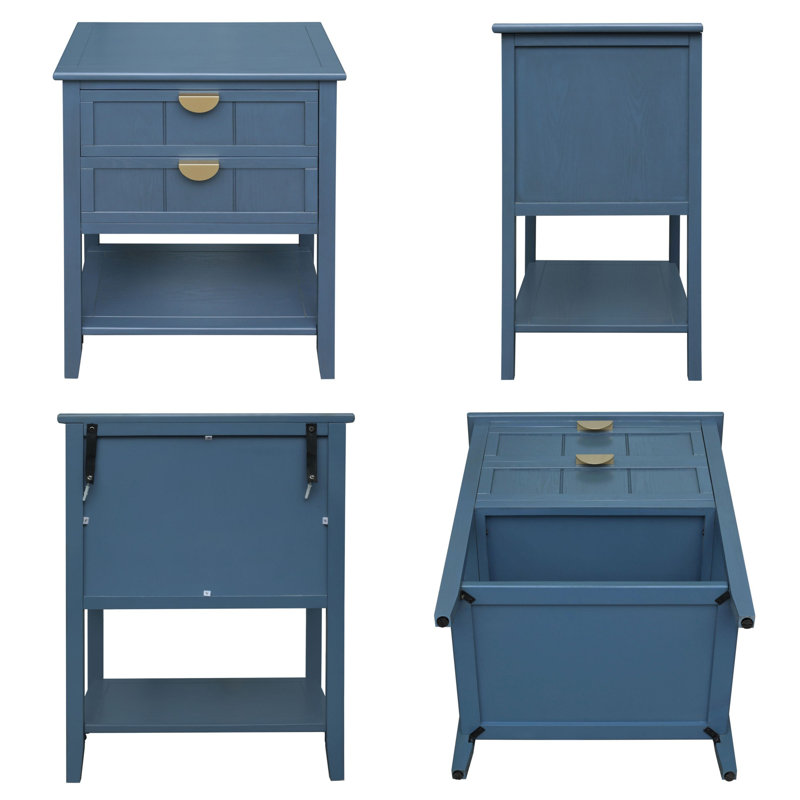 Table d'appoint de style américain, Bleu