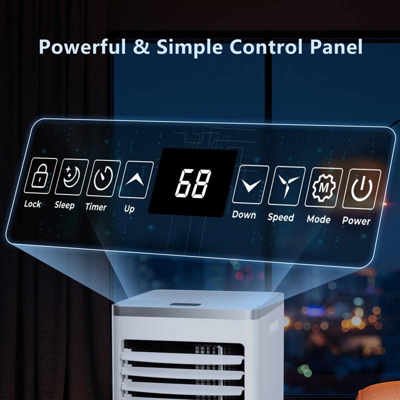 Antarctic Star 10000 BTU Air Conditioner， Cools 450 Sq.Ft. 3-in-1 Air Conditioner with Remote