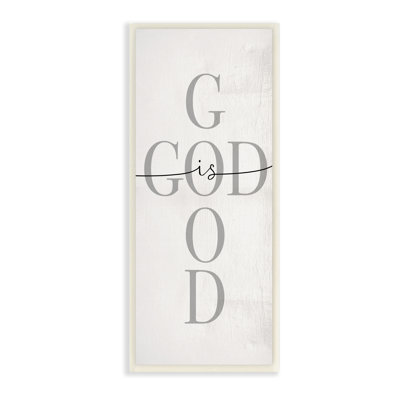 God Is Good Expression basée sur la foi, typographie croisée
