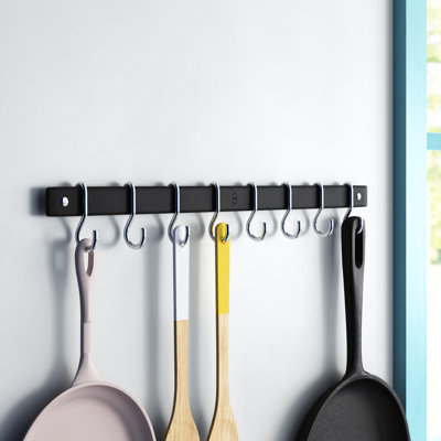 Metal Straight Wall Mounted Pot Rack
