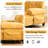 Spacious U-Shaped Living Room Center Of Attention With Dual Chaise Lounges, Storage Pockets, And In Yellow Sectional Two Side Storage, For Media-2124886634-2124886646