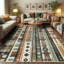 Tapis décoratif à longues fibres en polyester à haute densité Ambesonne Southwestern-97177745