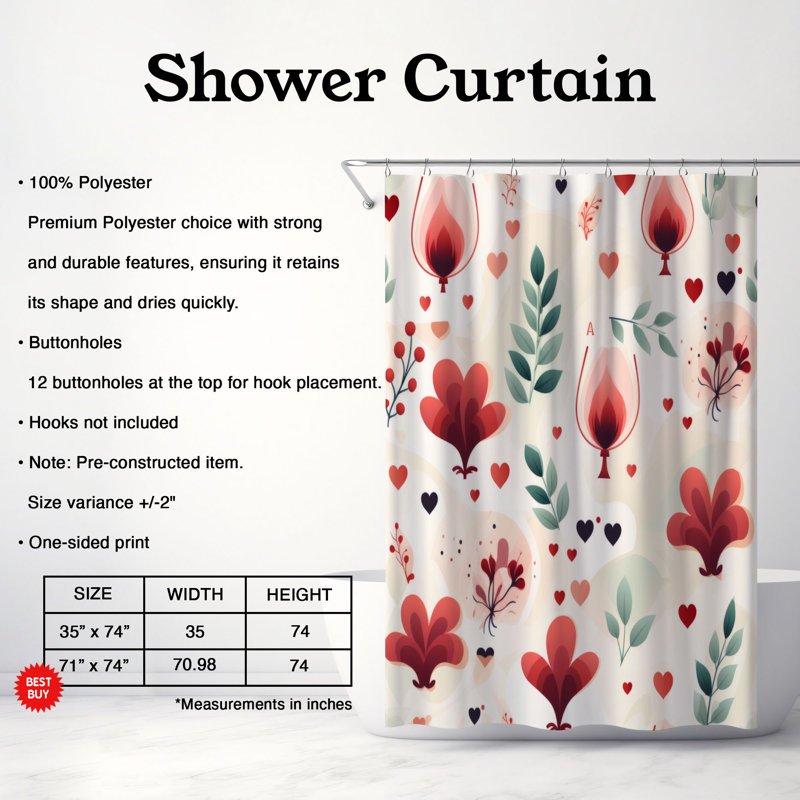 Game Design - Rideau de douche Premium, H 74 po x l 71 po