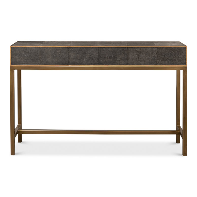 Shagreen 54'' W Console Table, Antique Gray