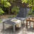 Marlin Modern Aluminum Outdoor Reclining Chaise Lounge - Weather-Resistant Sling Patio Chair for Poolside & Sunbathing-1144162235-1144162226