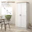 Armoire de rangement moderne avec 6 étagères à épices et tablettes réglables