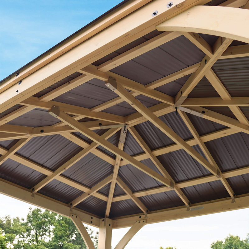Yardistry Meridian Gazebo, 286cm H x 304cm W x 365cm D
