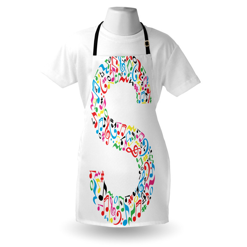 No Pattern Bib Apron, S