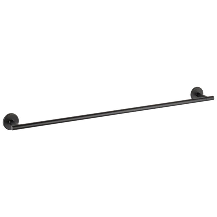 Trinsic 30 in. Wall Mount Towel Bar Bath Hardware Accessory in Matte Black (incomplete)