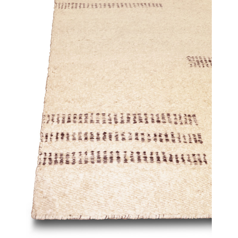 Santa Fe Flatweave Wool Striped Area Rug, Rectangle 8' x 10'
