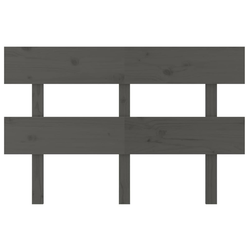 Clovis Solid Wood Headboard, Grey, 124 x 81 cm