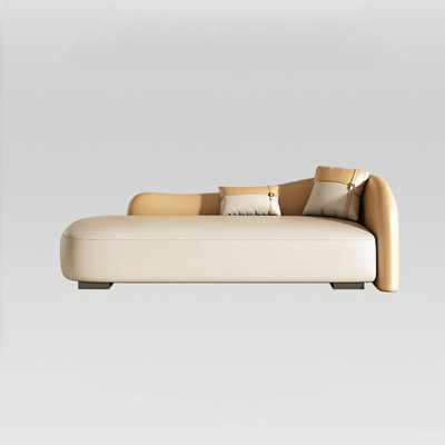 Simple Modern Lazy Casual Elegant Chaise Longue Faux Leather Chaise Lounge