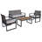 Kostelnik 4 - Person Patio Conversation Set with Cushions-214829599-214829604