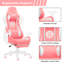 JL Comfurni JD-S0 Adjustable Reclining Ergonomic Faux Leather Swiveling PC & Racing Game Chair with Footrest-86593342