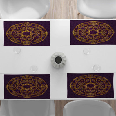 Polyester Geometric Rectangle Placemat