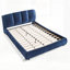 Structure de lit rembourrée, style minimaliste moderne avec tête de lit éponge compressée dodue, velours brillant et support de pieds robuste, matelas non inclus-2022969643-2022969646