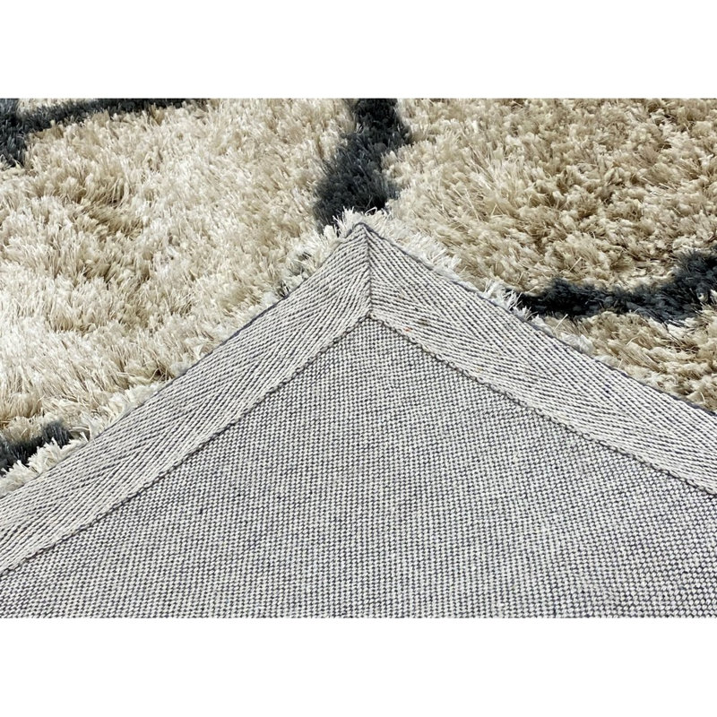 Tapis crème touffeté à la main Spillane