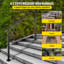 Iron Handrail Arch Hand Railing Rail Black For Garden Paver Steps-61694618