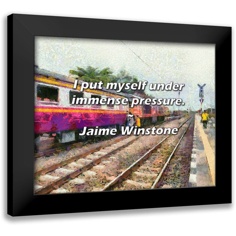 Jaime Winstone Quote: I put myself under immense pressure.