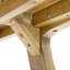 Table de salle à manger d'extérieur moderne, table de patio en bois d'acacia avec finition en teck - jardin résistant aux intempéries, ensemble de salle à manger près de la piscine pour 4 à 6 personnes