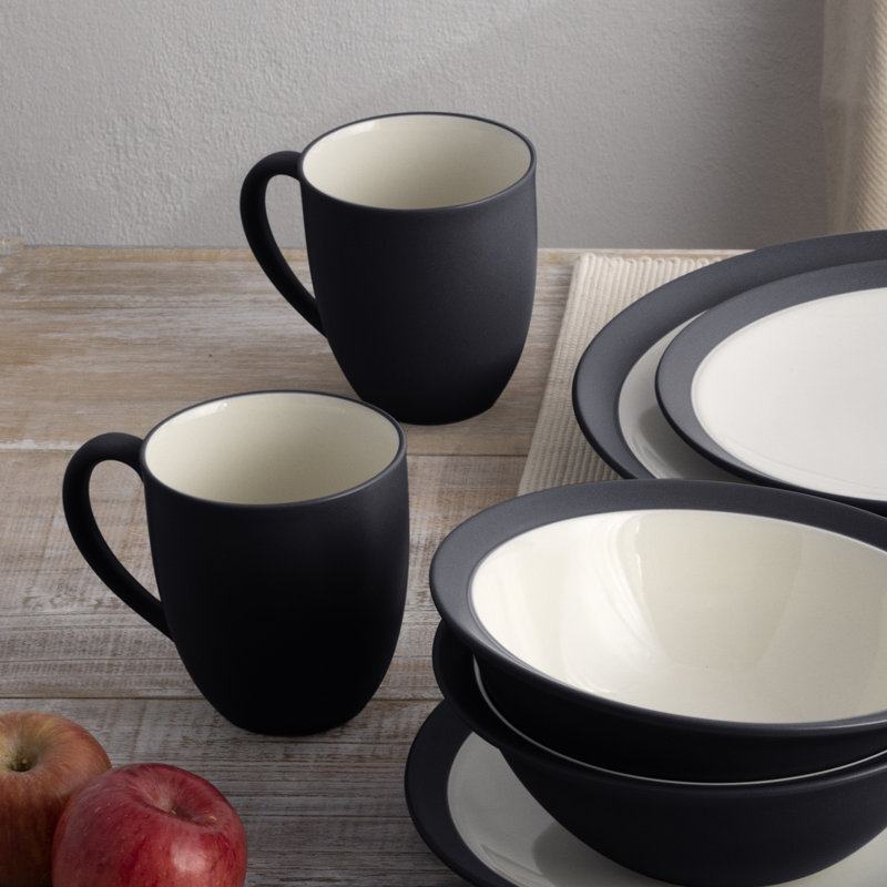 Couvert individuel 4 pièces Noritake Colorwave, Graphite