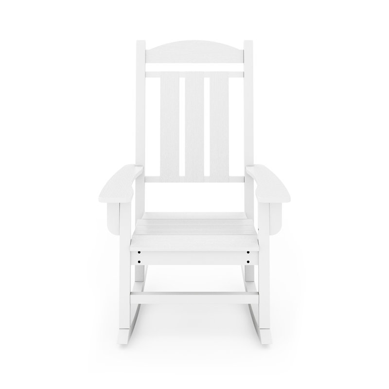 Fauteuil inclinable blanc à bascule - Élégant et jardin classique idéal pour la détente