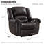 Fauteuil inclinable manuel surdimensionné 40,9 po Chemika-2141295765