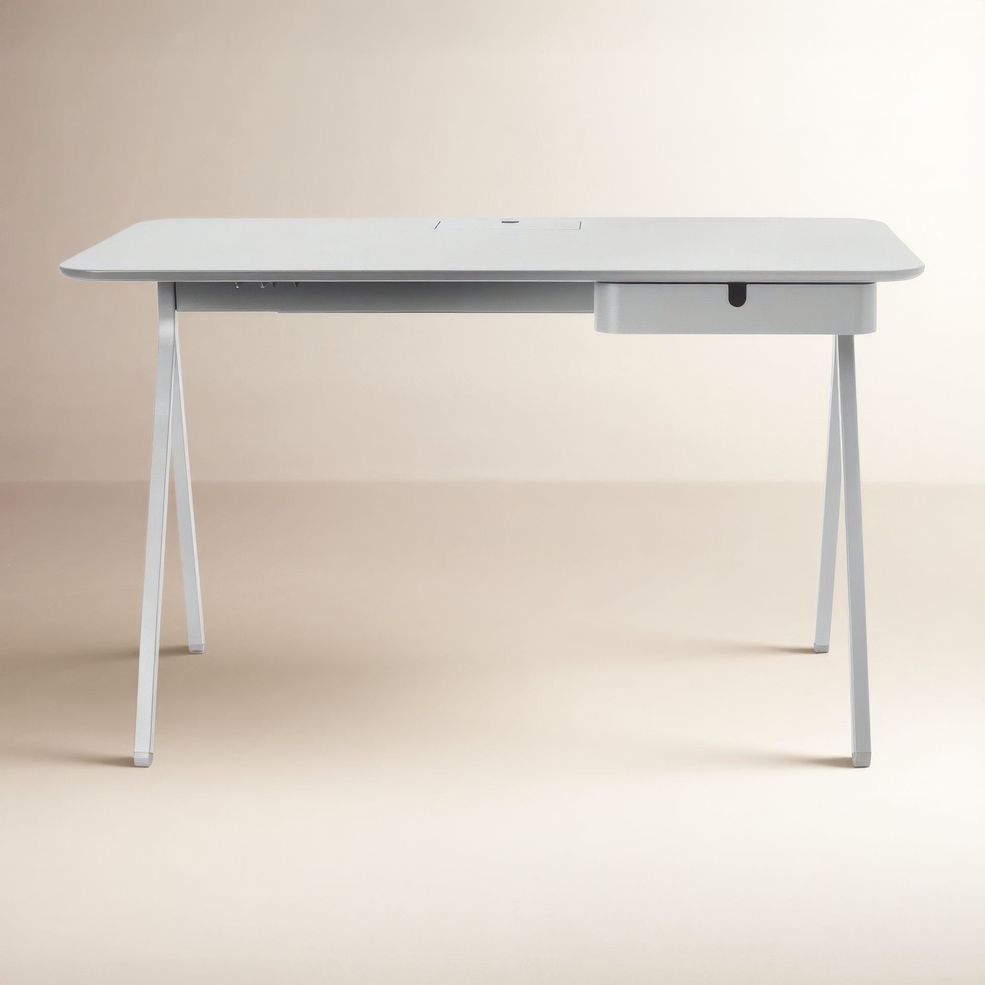 Key Writing Desk, Light Gray, 29" H x 48" W x 24" D