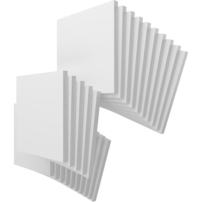 Panneaux de loisirs en PVC, H 15,75 po x l 15,75 po x P 1 po