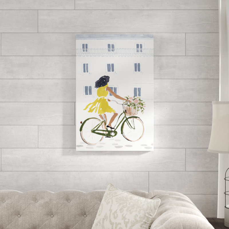 Bonheur Collection B by Victoria Borges - Painting on Canvas, 76cm H x 51cm W, Wrapped Canvas