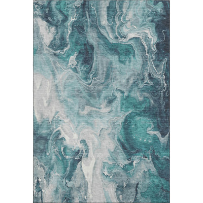 Premium Machine Washable Mehara AMF1687 Abstract Rug