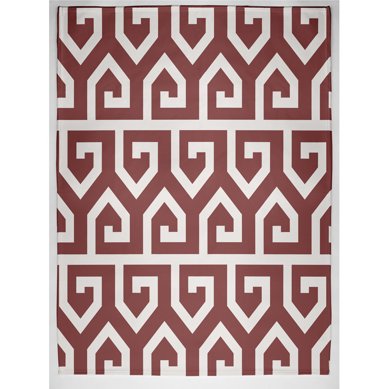 Lenora Geometric Blanket, Rust