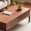 Table basse en bois massif rétro au design simple-109022852