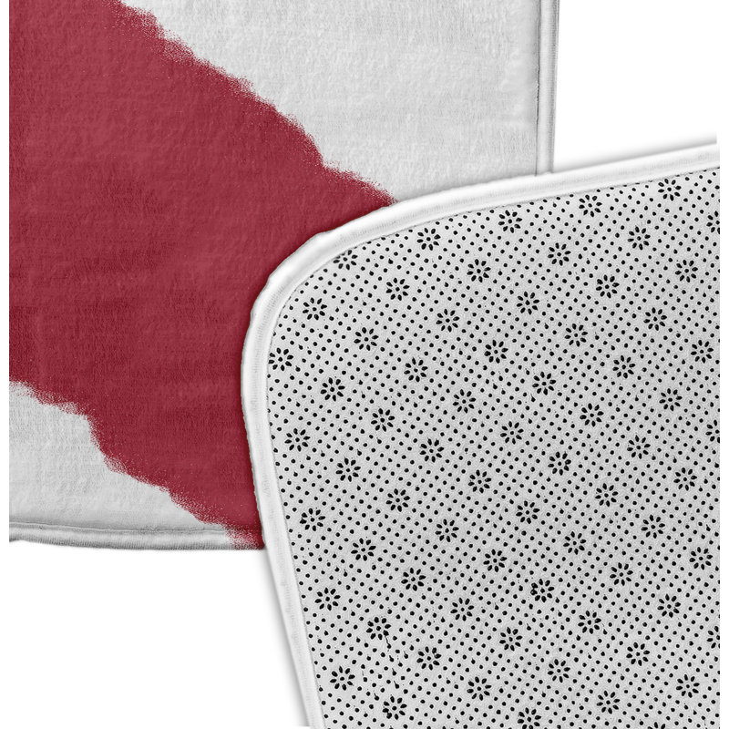 Tapis de bain Scarlett, l 24 po x L 17 po, Rouge