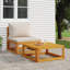 Table basse avec cadre en bois massif