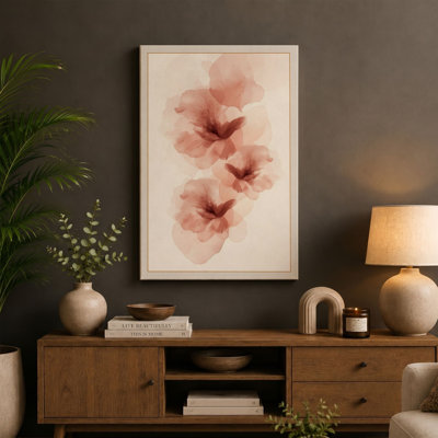 Floating Petals Botanical - Wrapped Canvas